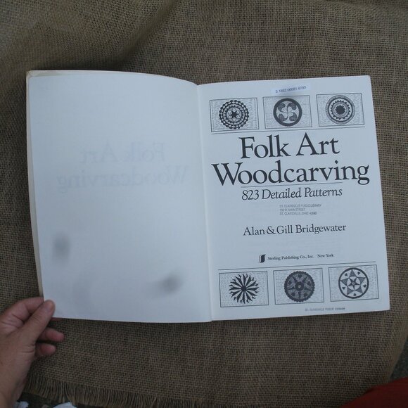 Folk Art Woodcarving 823 Detailed Patterns Book Bridgewater - Picture 10 of 16